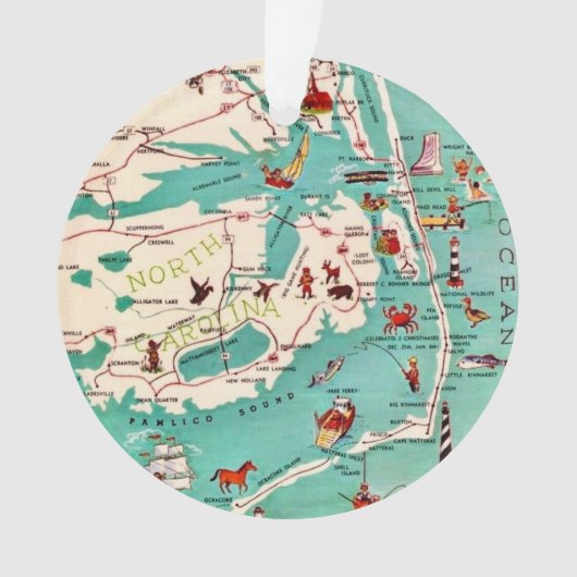 Beaches of the Outer Banks Ornament (voorkant)