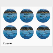 Beaches Park Breakwall 4 Ronde Sticker (Vel)