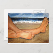 Beachin' Feet Briefkaart (Voorkant / Achterkant)