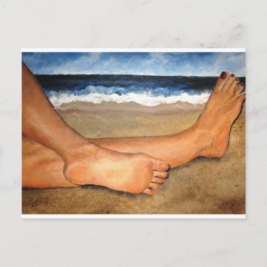 Beachin' Feet Briefkaart (Voorkant)