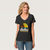 Beachin' Retro Leopard Sunset Graphic T-shirt (Voorkant volledig)