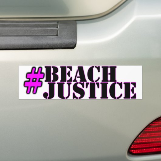 #Beachjustice pride sticker (Op auto)