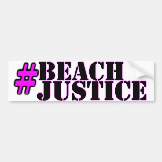 #Beachjustice pride sticker (Voorkant)