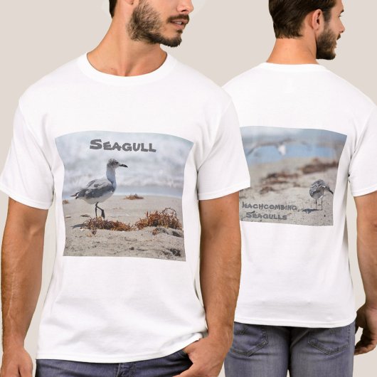 Beachkamende zeegarens t-shirt