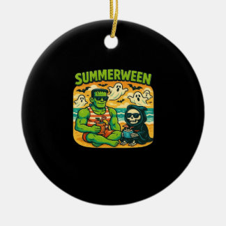 Beachside Boogeymen - Retro Summerween Vibes Class Keramisch Ornament