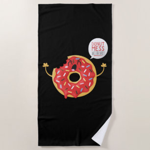 Beachtowel Skater boys koel Donut Mess met me mee Strandlaken