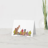 Beachvolleybal Flamingo Notecard Kaart (Achterkant)