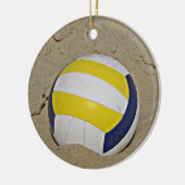 BEACHVOLLEYBALFOTO KERAMISCH ORNAMENT (Links)