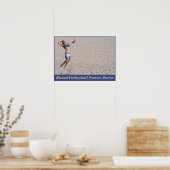 BeachVolleyball PowerServe Poster (Keuken)