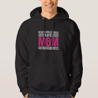 Beachvolleybalster Mom Volleybal Team Beach Hoodie
