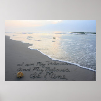 Beachwrite Song of Solomon 6:3 Horizontal Poster