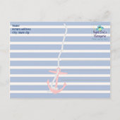 Beachy Anchor Bedankt Briefkaart (Achterkant)