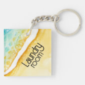 Beachy Beauful Acryllic Sleutelhanger (Achterkant)