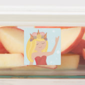 Beachy Birthday Mermaid Peach Blauwgroen Labels (Aangebracht)