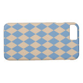 Beachy Blue en Tan Harlequin Case-Mate iPhone Case (Achterkant (Horizontaal))