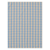 Beachy Blue en Tan Harlequin Tafelkleed (Voorkant)