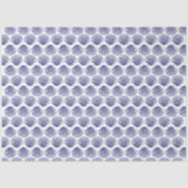 Beachy Blue Scallop Shells Seashells Tissuepapier (Voorkant)