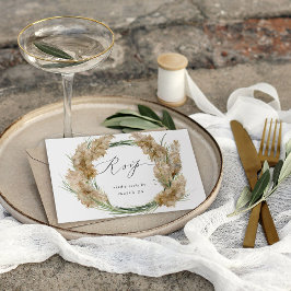 Beachy Boho Pampas Grass w Meal RSVP 2 Kaartje