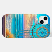  Beachy Dreamcatcher op Venster Case-Mate iPhone Case (Achterkant (horizontaal))
