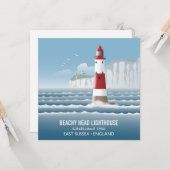 Beachy Head Lighthouse Kaart (Voorkant / Achterkant in situ)
