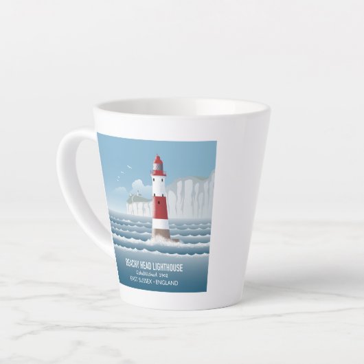 Beachy Head Lighthouse Latte Mok (Linkerhoek)