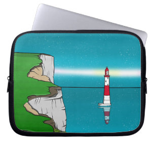 Beachy Head vuurtoren Engels Kanaal Laptop Sleeve