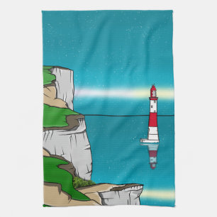 Beachy Head vuurtoren Engels Kanaal Theedoek
