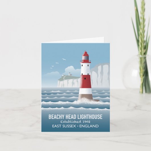Beachy Head-vuurtoren Kaart (Voorkant)