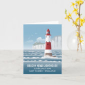 Beachy Head-vuurtoren Kaart (Gele Bloem)