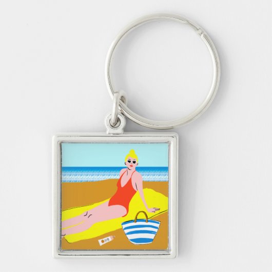 Beachy Keen - Geel Sleutelhanger (Voorkant)