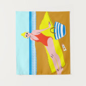 Beachy Keen - Geel Wandkleed (Voorkant)