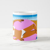 Beachy Keen - Roze Extra Grote Beker (Voorkant)