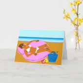 Beachy Keen - Roze Kaart (Gele Bloem)