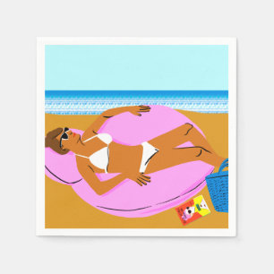 Beachy Keen - Roze Servet