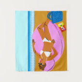 Beachy Keen - Roze Wandkleed (Voorkant)