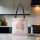 Beachy Monogram Nautilus Tas met stijlvolle strepe