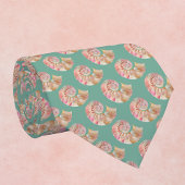 Beachy Monogram Nautilus Tote with Stylish Stripes Stropdas