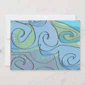 BEACHY Ocean Wave Bar Bat mitzvah Invitation (Dos)