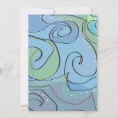 BEACHY Ocean Wave Bar Bat mitzvah Invitation (Dos)