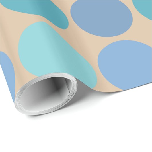 Beachy Polka Dots Cadeaupapier (Rol Hoek)
