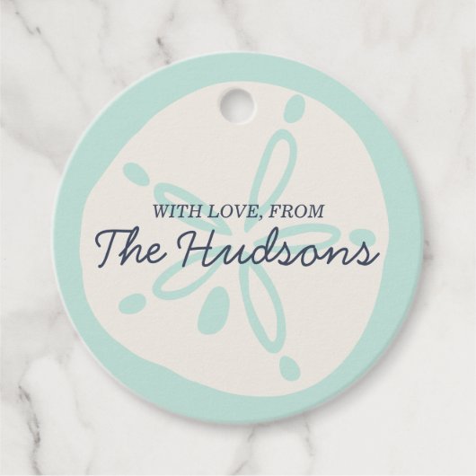 Beachy Sandollar Gift Label (Voorkant)