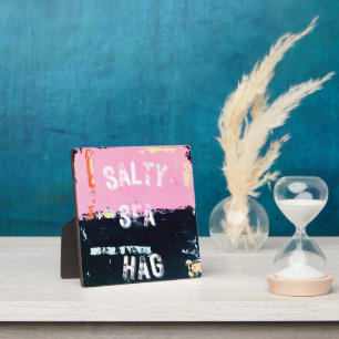 Beachy Tafelblad plaque met ezel Fotoplaat