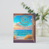 Beachy Theme Dreamcatcher Briefkaart (Staand voorkant)
