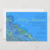 BEACHY WAVE Bar Invitation Bat mitzvah (Devant)