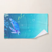 Beachy Zee schildpad ontwerp Handdoek (Handdoek)