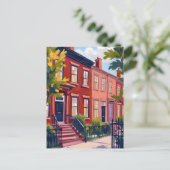 Beacon Street Boston Massachusetts Briefkaart (Staand voorkant)