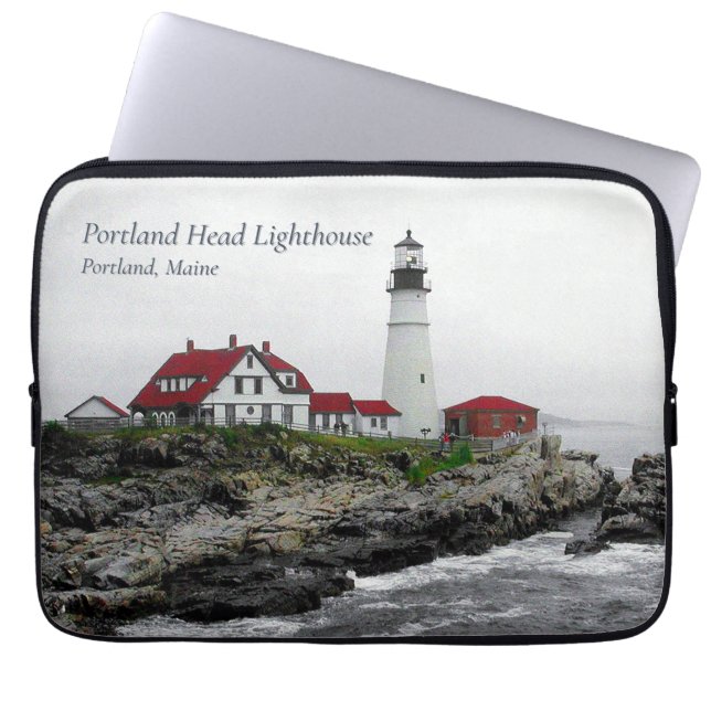 Beacon van Portland Head Laptop Sleeve (Voorkant)