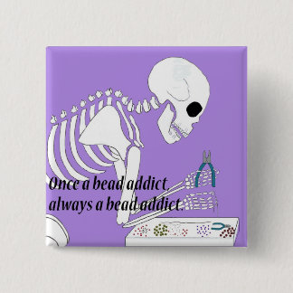 Bead Addict Vierkante Button 5,1 Cm