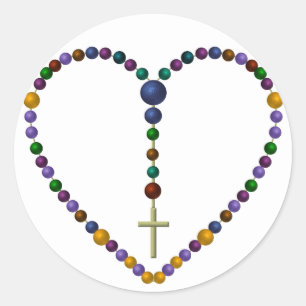 Bead Rosary #1 Ronde Sticker