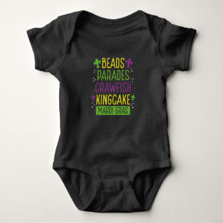 Beads parades crawfish kingcake romper